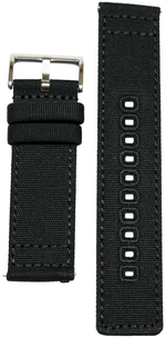 Load image into Gallery viewer, North Trail Black Canvas Watch Strap
