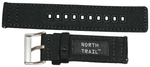 Load image into Gallery viewer, North Trail Black Canvas Watch Strap
