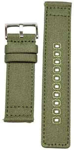 Load image into Gallery viewer, North Trail Green Canvas Watch Strap
