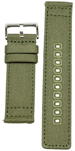 North Trail Green Canvas Watch Strap